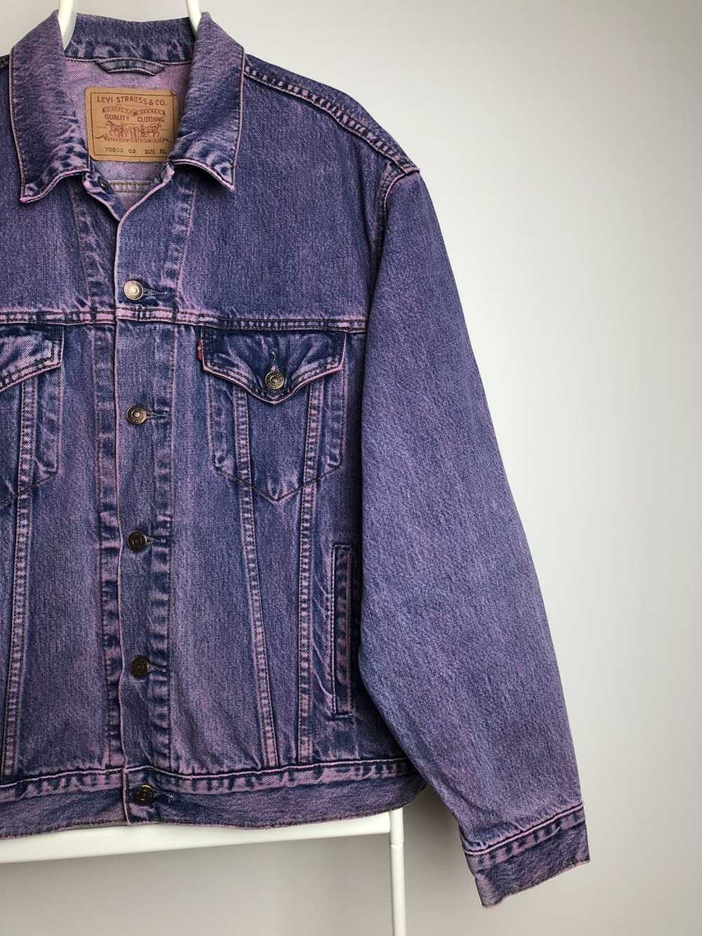 Levi's Levis strauss custom Purple jacket oversize - image 3