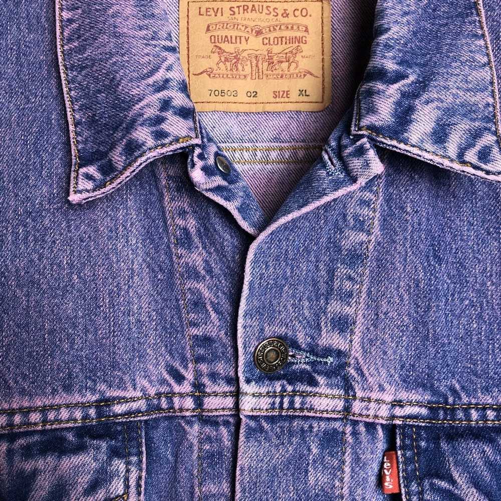 Levi's Levis strauss custom Purple jacket oversize - image 4