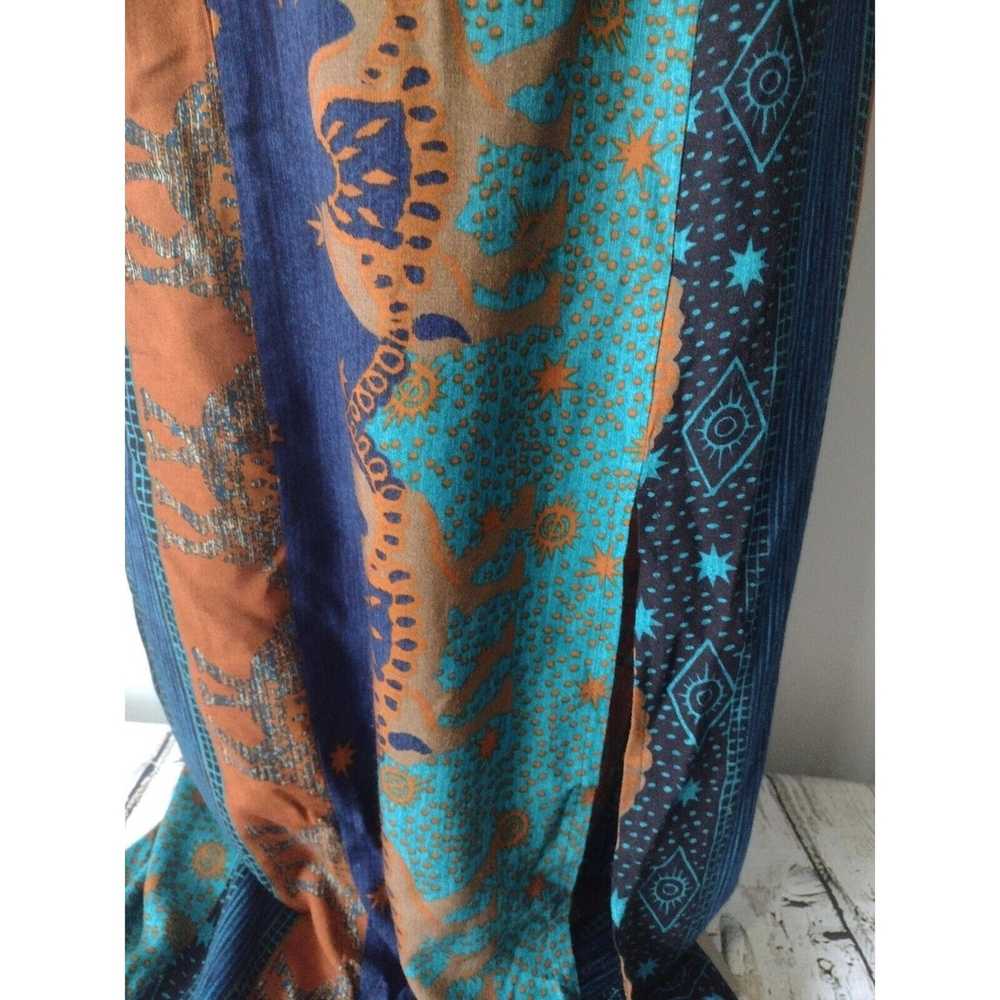 Vintage Vtg Just Choon Camel Print Maxi Dress Siz… - image 3