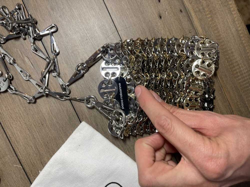 Paco Rabanne Mini chain-link crossbody bag - image 4