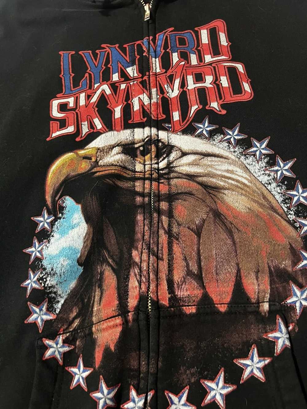 Band Tees × Vintage Lynyrd Skynyrd Eagle zip up h… - image 3