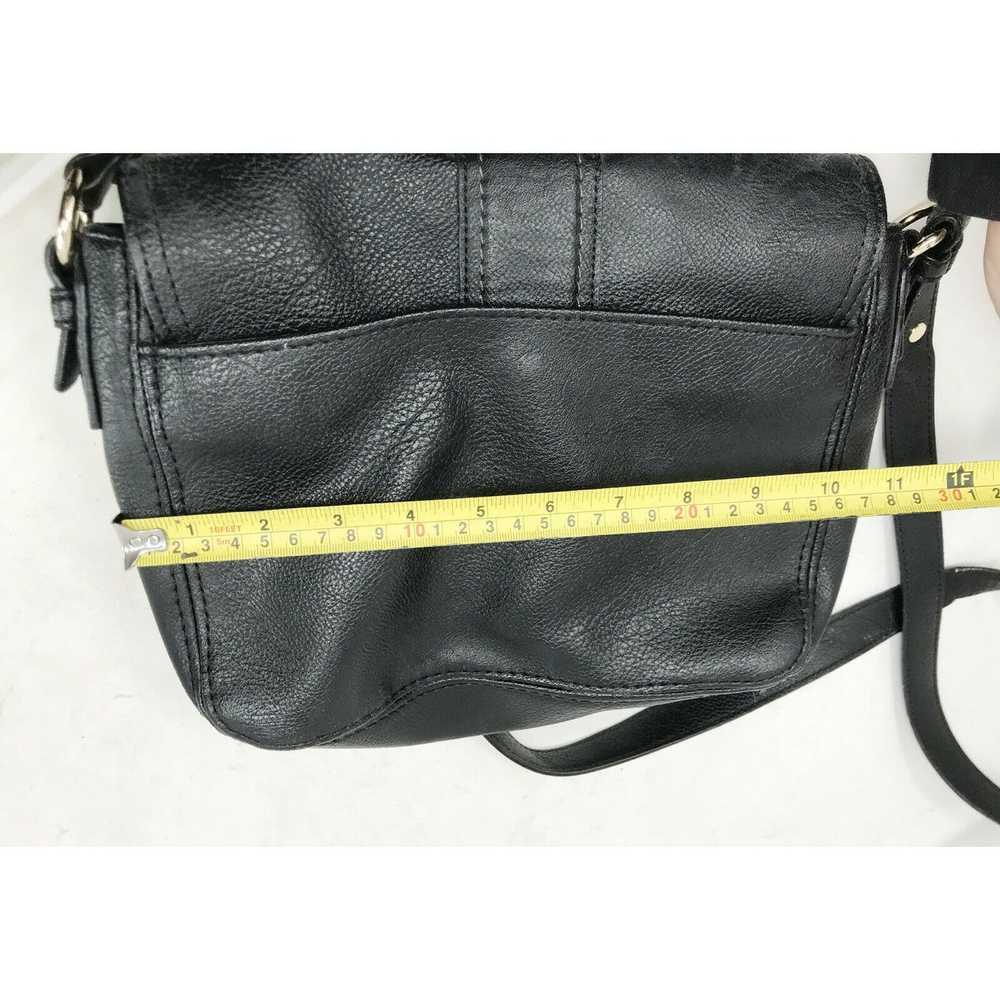 Other LIZ CLAIBORNE Black Faux Leather Bag / Hand… - image 10