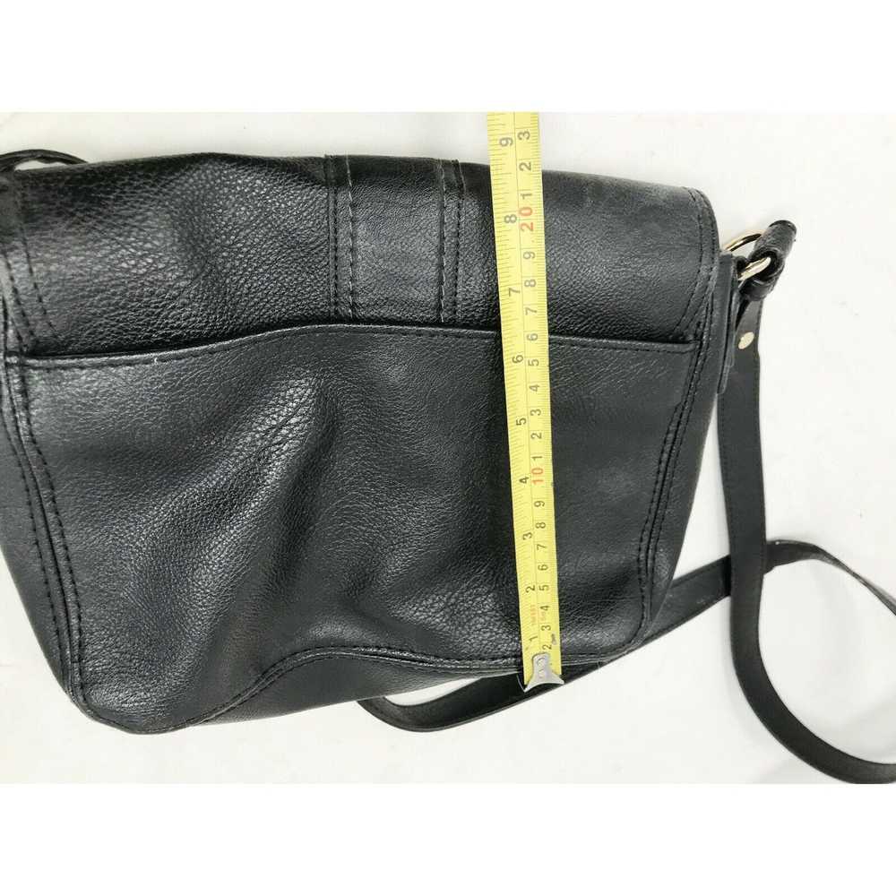 Other LIZ CLAIBORNE Black Faux Leather Bag / Hand… - image 11