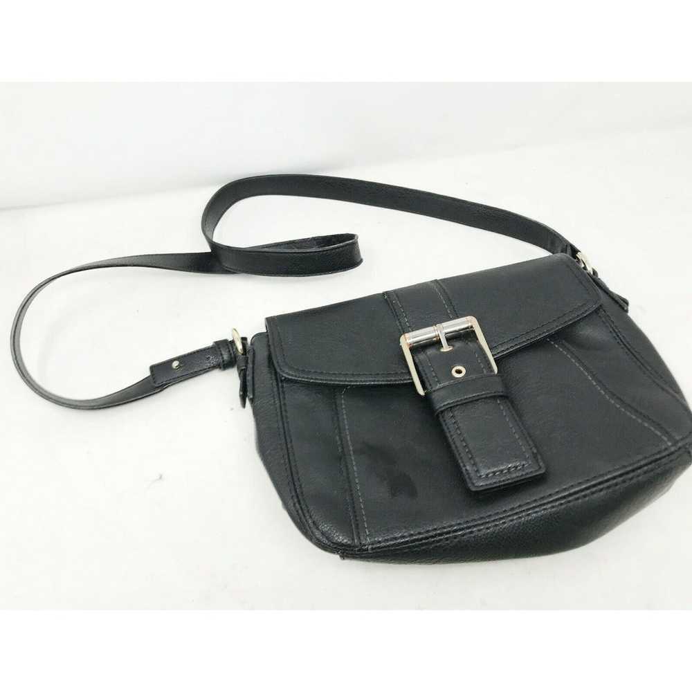 Other LIZ CLAIBORNE Black Faux Leather Bag / Hand… - image 1