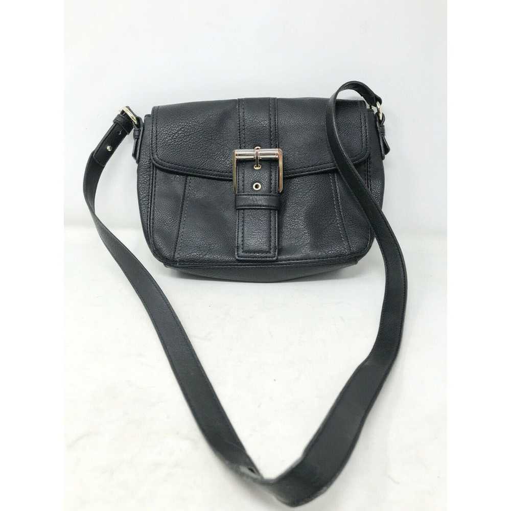Other LIZ CLAIBORNE Black Faux Leather Bag / Hand… - image 2