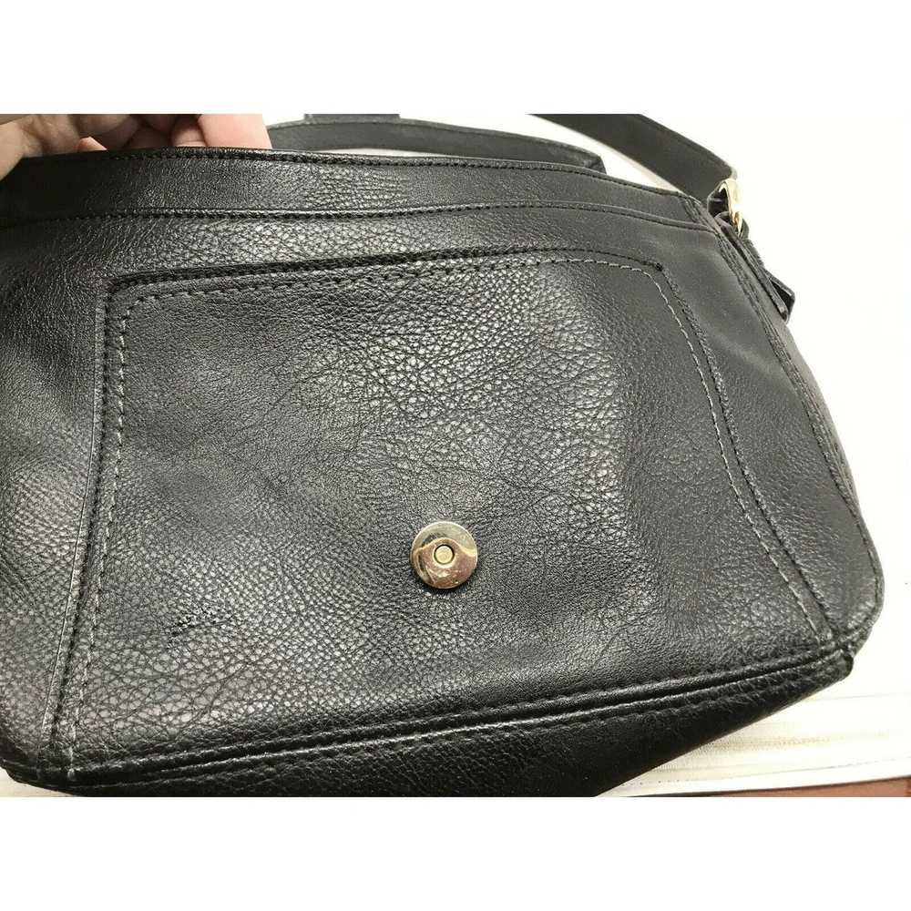 Other LIZ CLAIBORNE Black Faux Leather Bag / Hand… - image 5