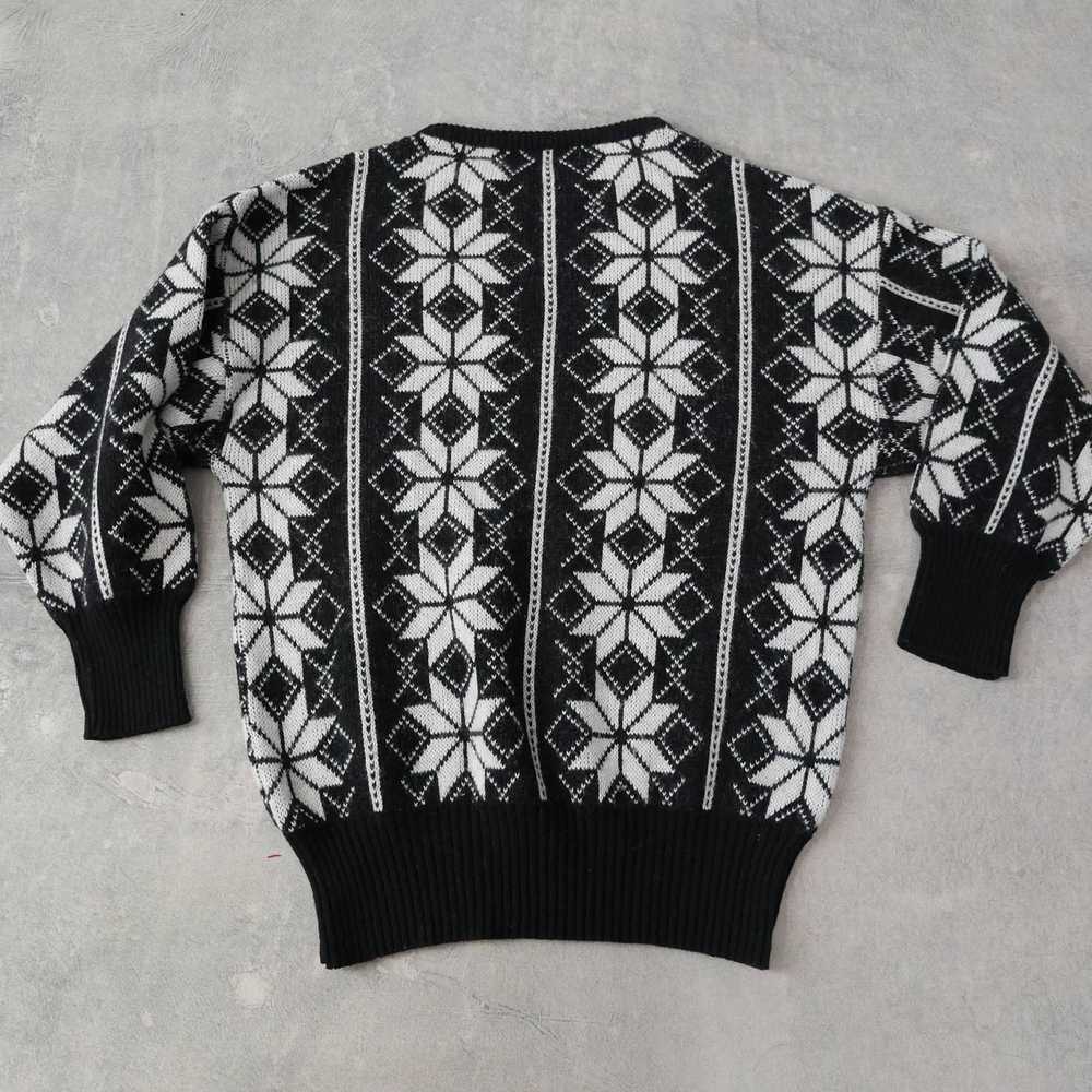 Vintage Nordic Ski Sweater | 80s 90s Vintage Crew… - image 5