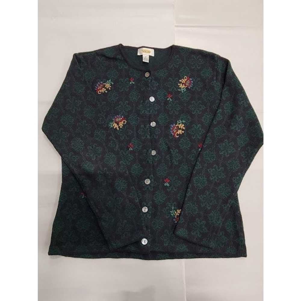 Other Talbots Womens S Dark Detailed pattern swea… - image 1