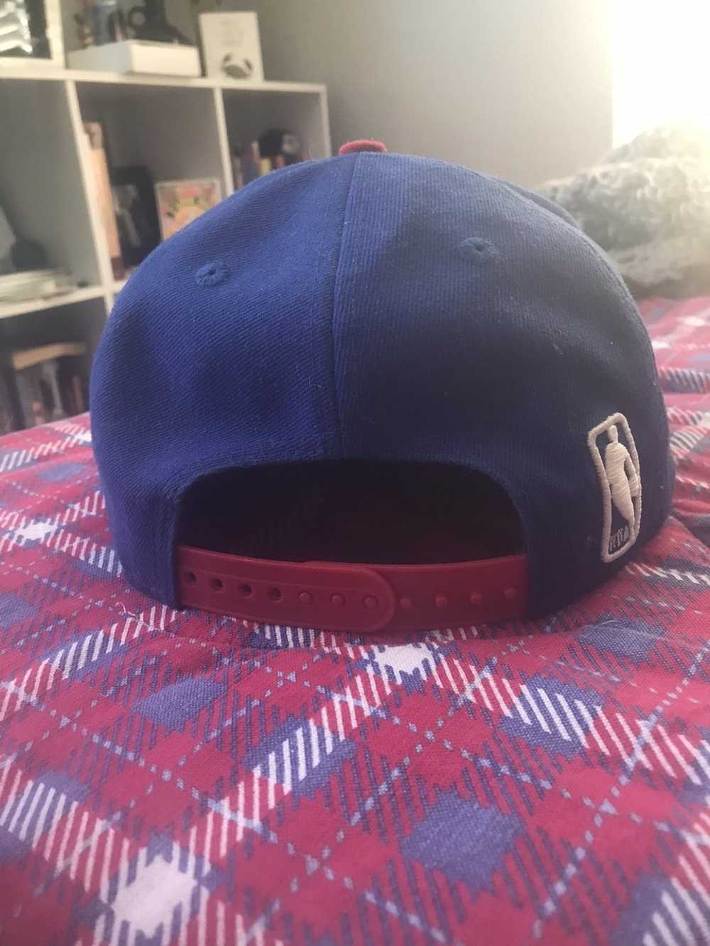 Detroit Pistons LEATHER HARDWOOD Fitted Hat