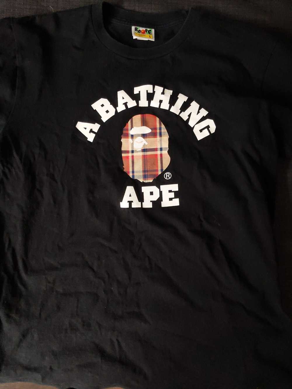 Bape Bape flannel college shirt - image 3