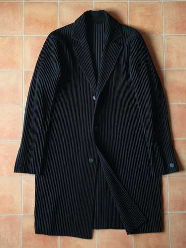 ISSEY MIYAKE チェスターコート 紺系 2011525M0047 ISSEY MIYAKE MEN Poly Cotton Jersey Jacket Size 3(K-148766