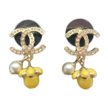 Chanel Cc crystal earrings - image 1