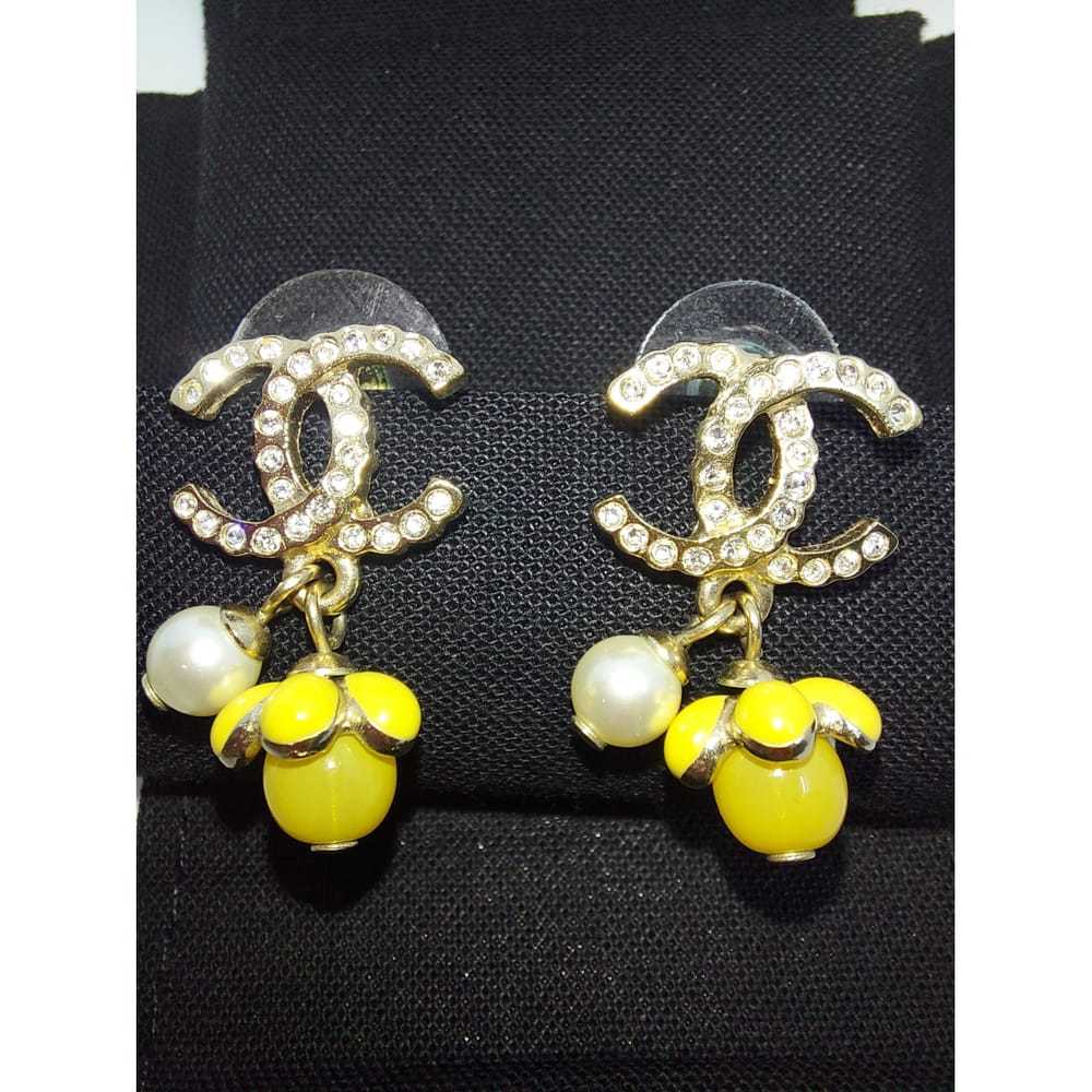 Chanel Cc crystal earrings - image 3