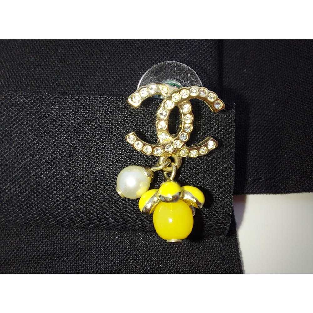 Chanel Cc crystal earrings - image 7