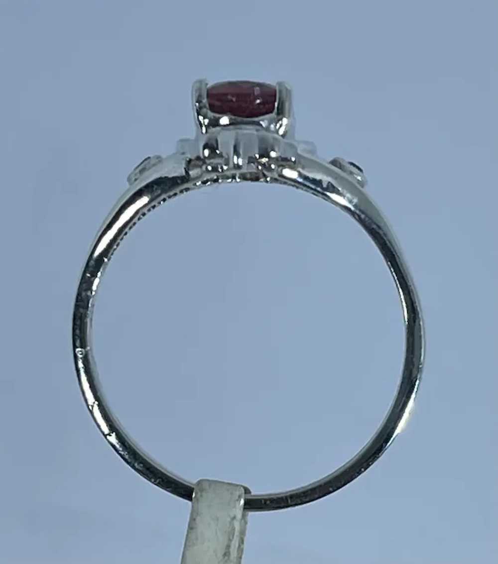 14k Pink Tourmaline & Sapphire Ring, free resize. - image 5