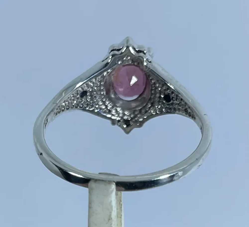 14k Pink Tourmaline & Sapphire Ring, free resize. - image 6