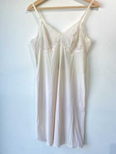 Vintage Cream Slip Dress - image 1