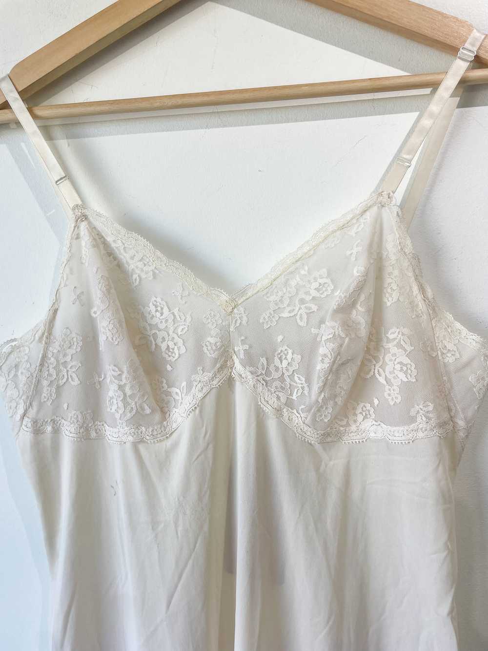 Vintage Cream Slip Dress - image 2