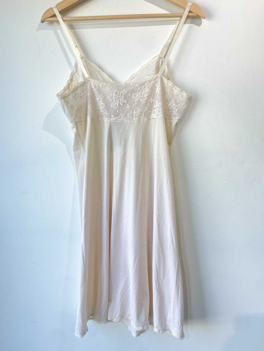 Vintage Cream Slip Dress - image 3