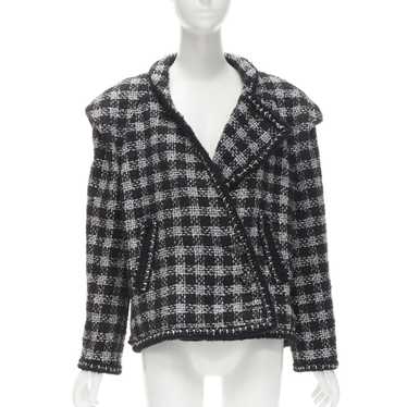 Chanel no-collar tweed jacket - Gem