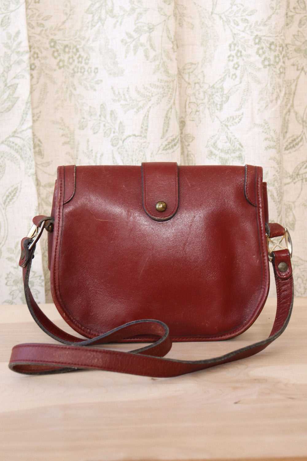 Aigner Aubergine Leather Bag - image 3