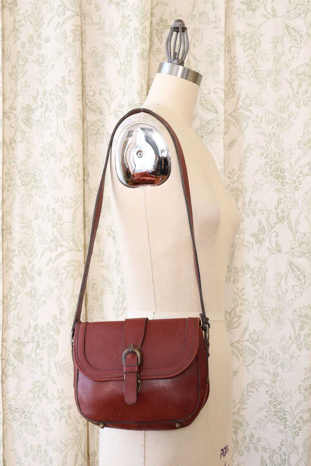Aigner Aubergine Leather Bag - image 4