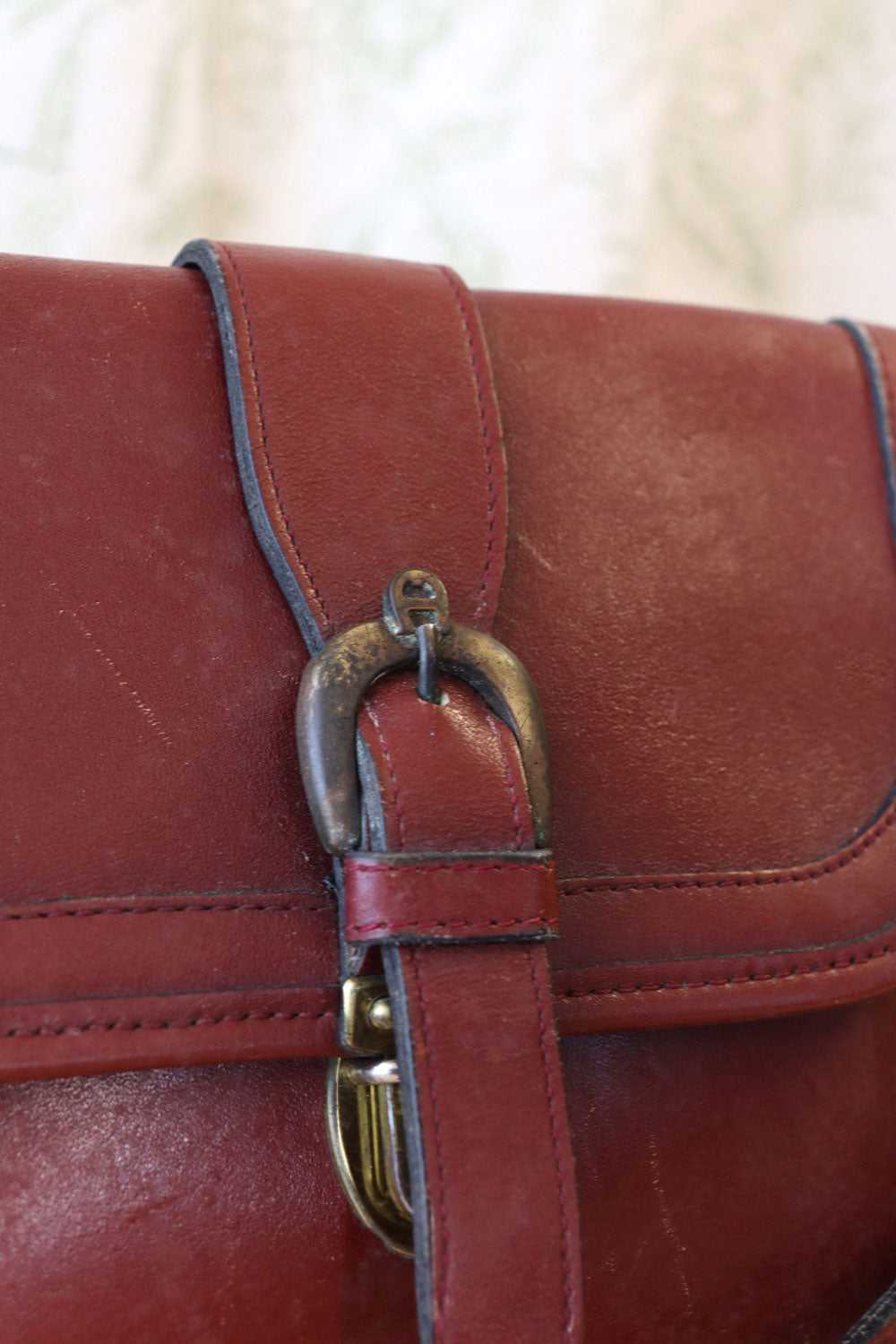 Aigner Aubergine Leather Bag - image 5