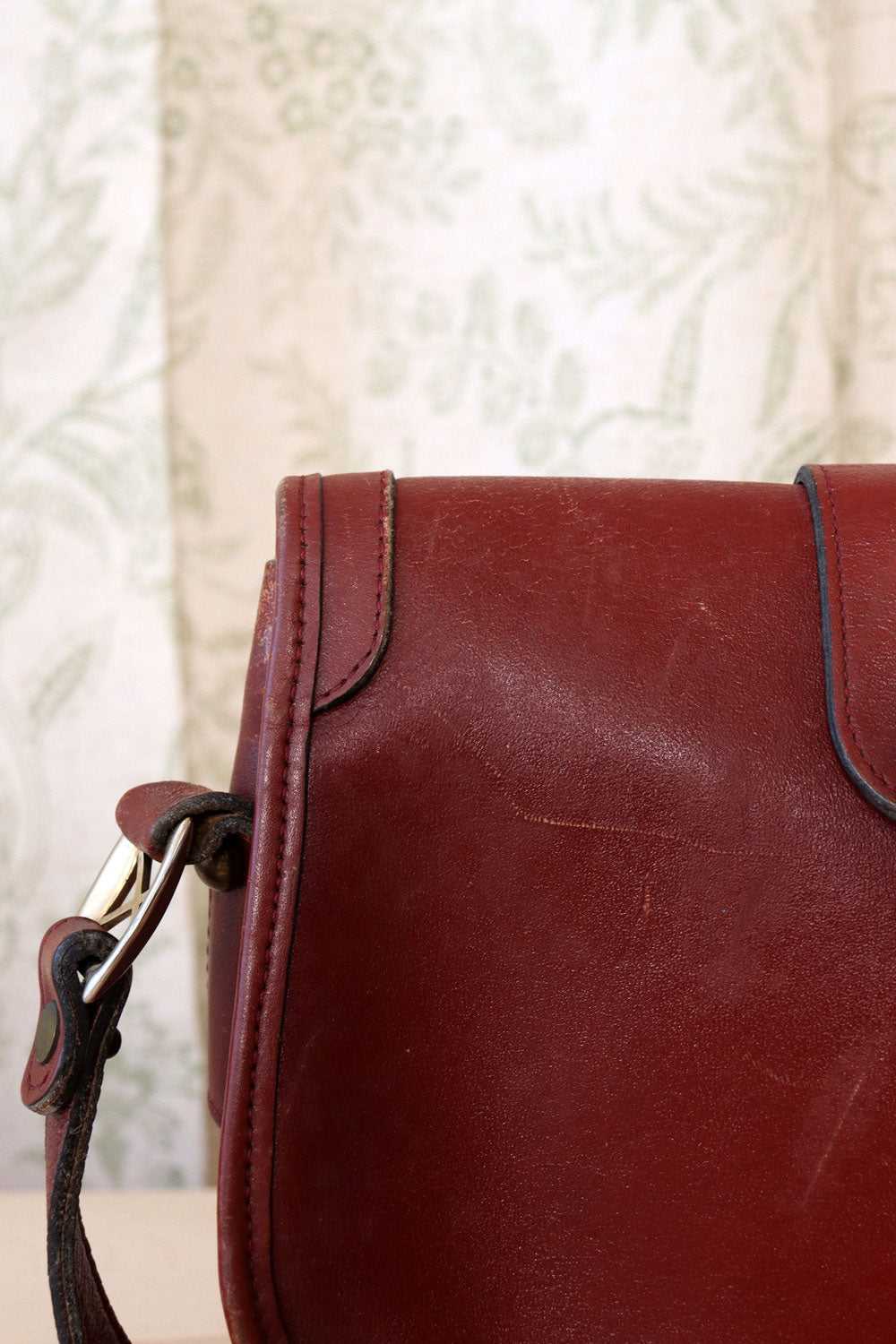 Aigner Aubergine Leather Bag - image 6