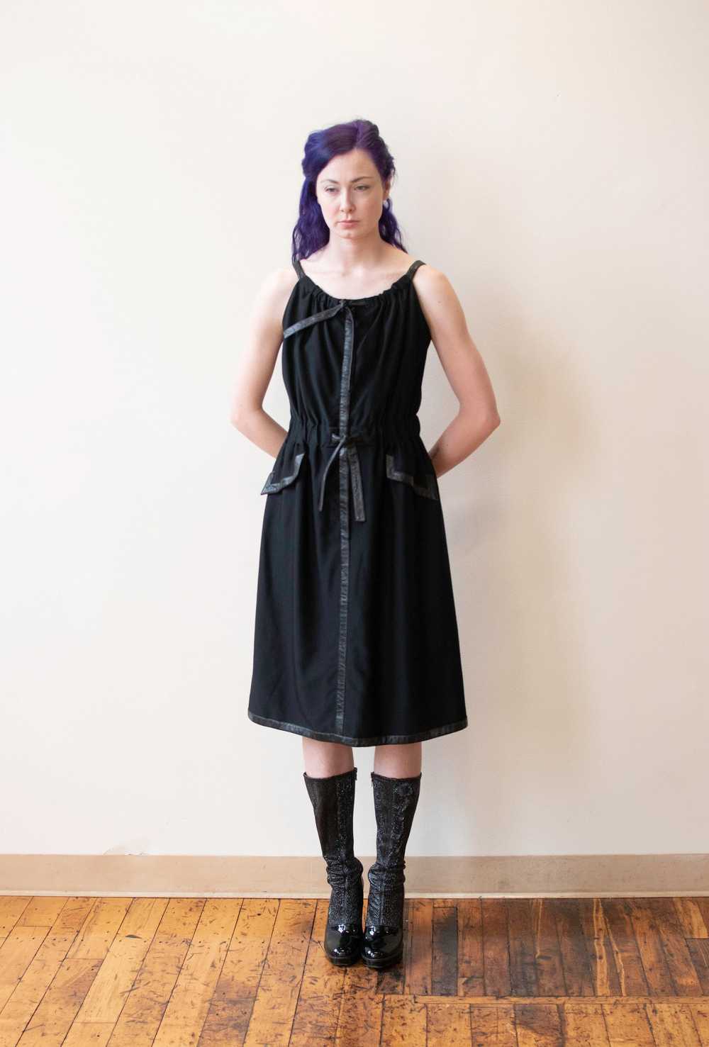 1970s Black Dress | Courreges - image 3