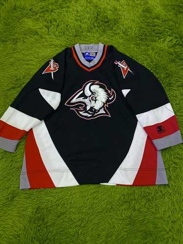 Vintage 90s Buffalo Sabres Jersey Mens Large Black NHL Hockey Goat Head  Rare | SidelineSwap