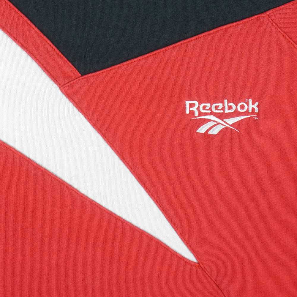 Reebok - Red Kamikaze Style Big Logo Crew Neck Sw… - image 3