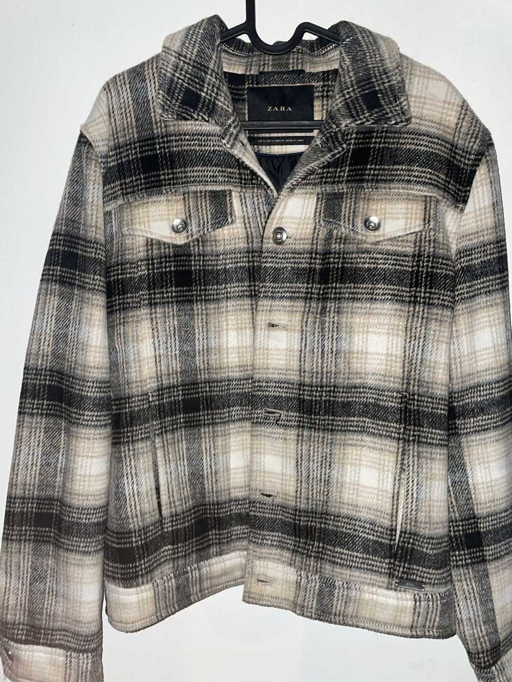 Zara Checkered cropped style jacket - image 1