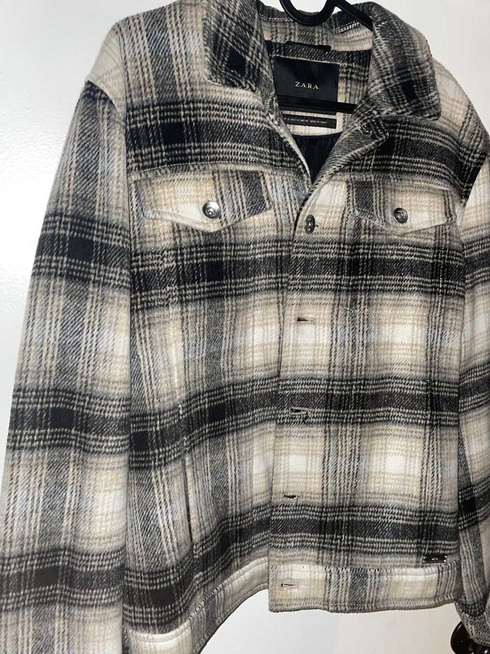 Zara Checkered cropped style jacket - image 2