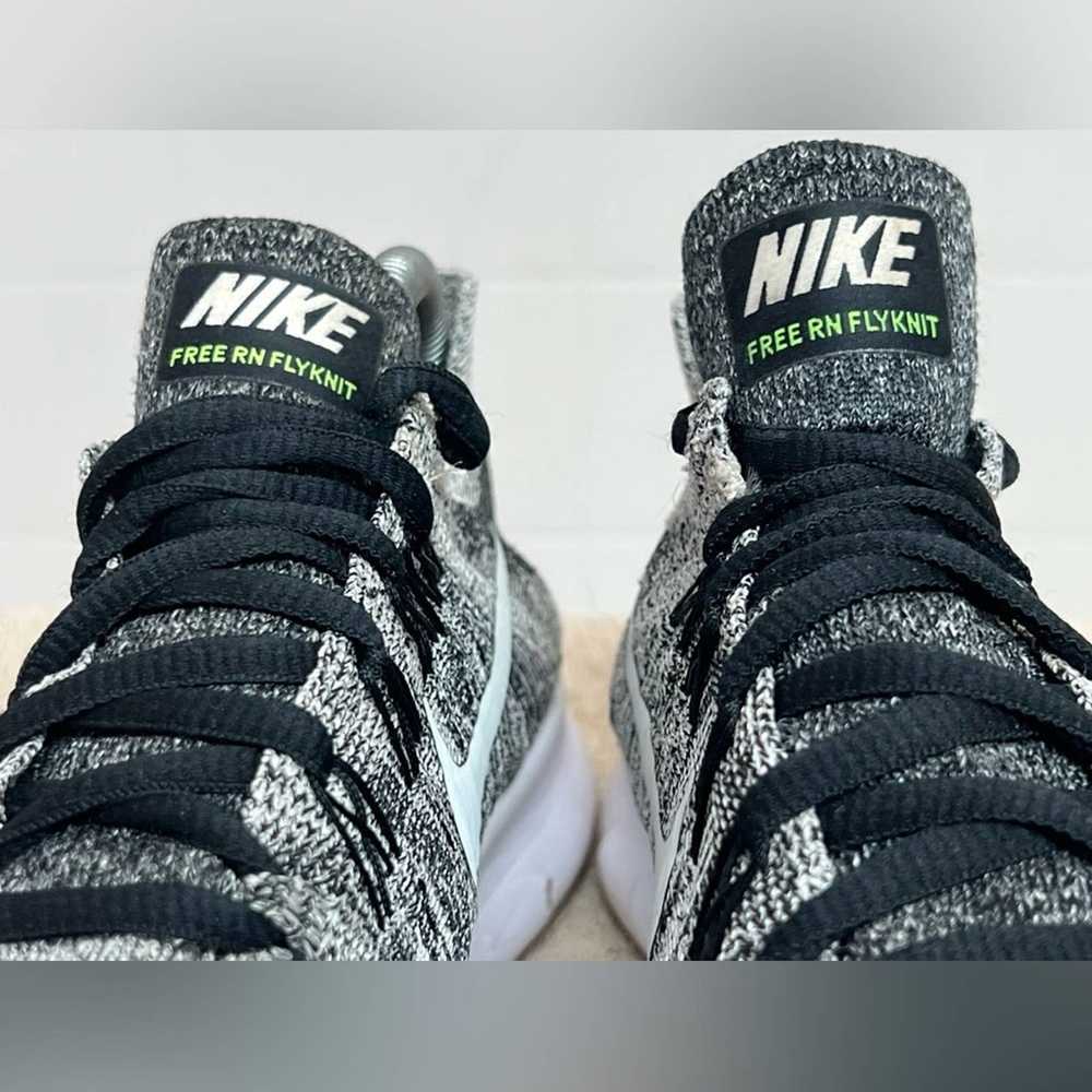 Nike Nike Free RN Flyknit 2017 Men's Shoes Black … - image 4