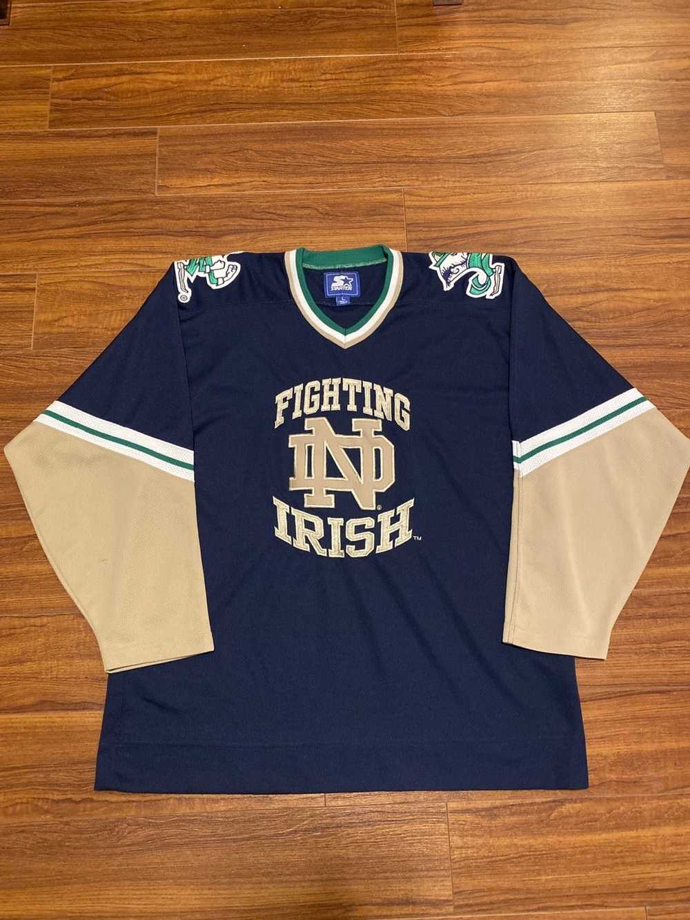 Starter × Vintage Vintage x 90s Notre Dame NCAA H… - image 1