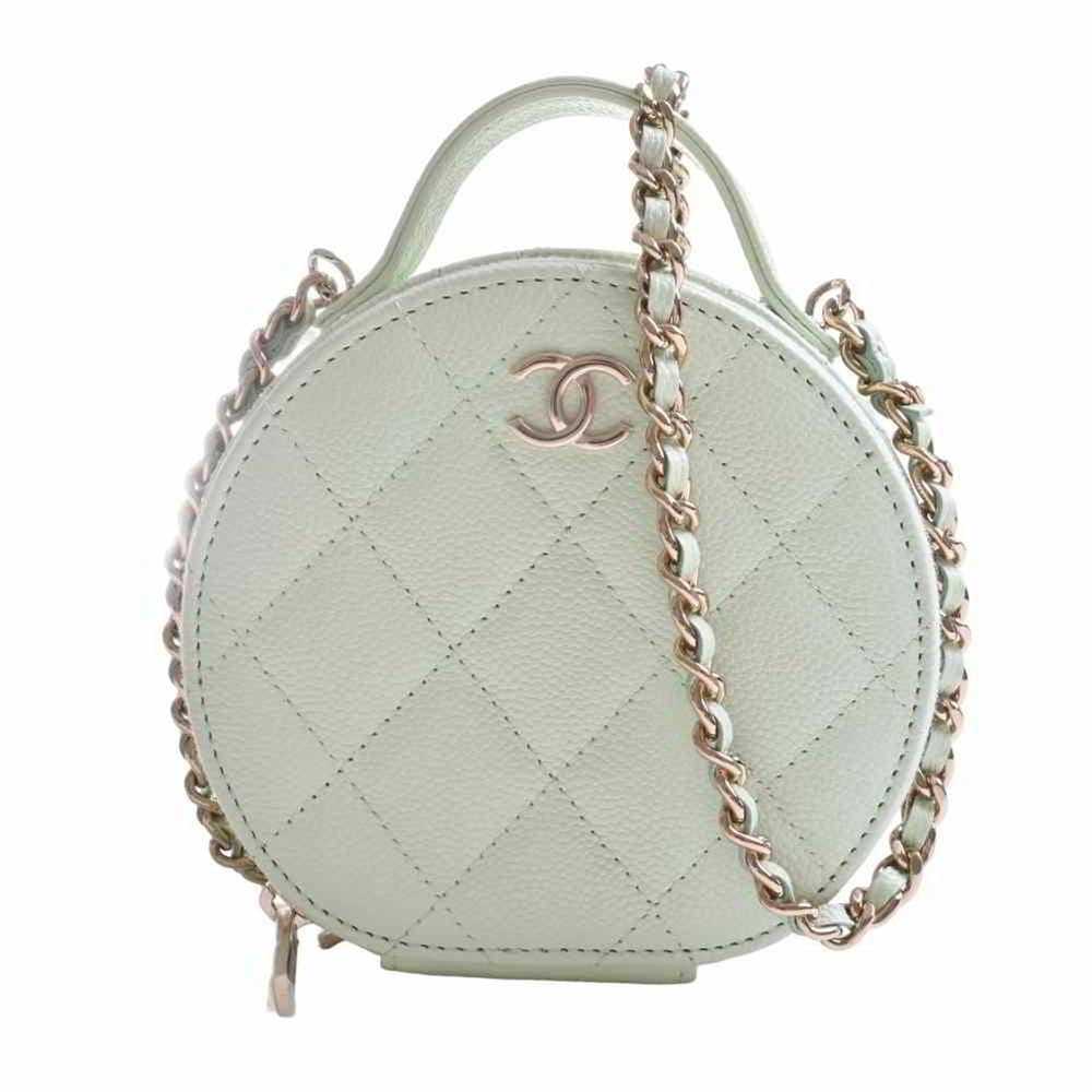 Chanel Caviar Skin Small vanity bag chain shoulde… - image 1