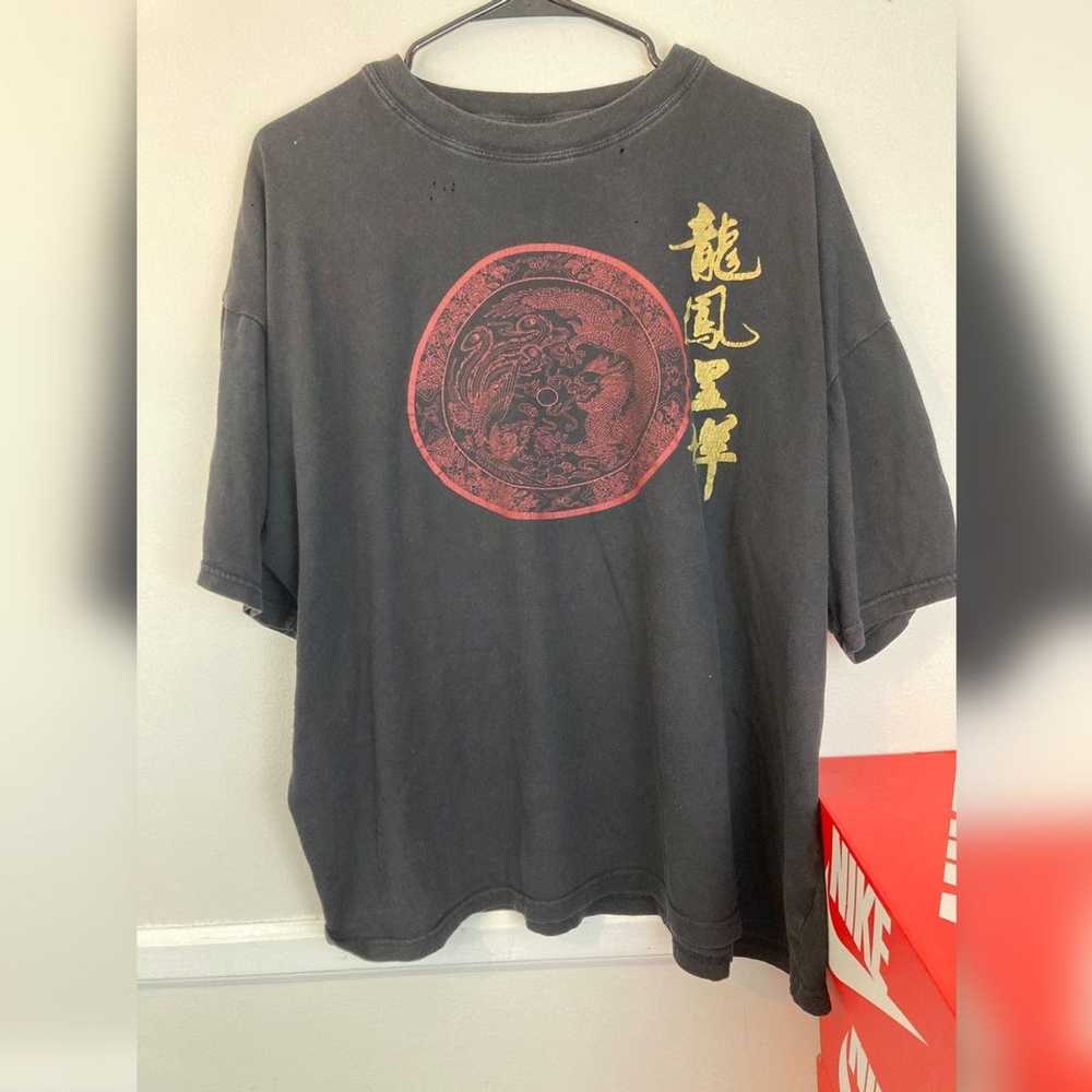 Streetwear Asian Peacock Dragon T-Shirt - image 1
