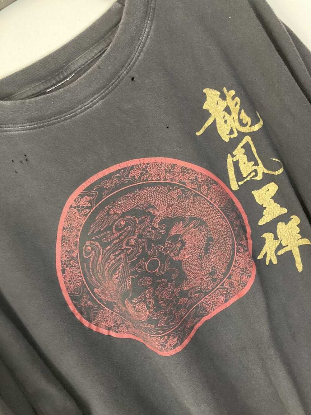 Streetwear Asian Peacock Dragon T-Shirt - image 3