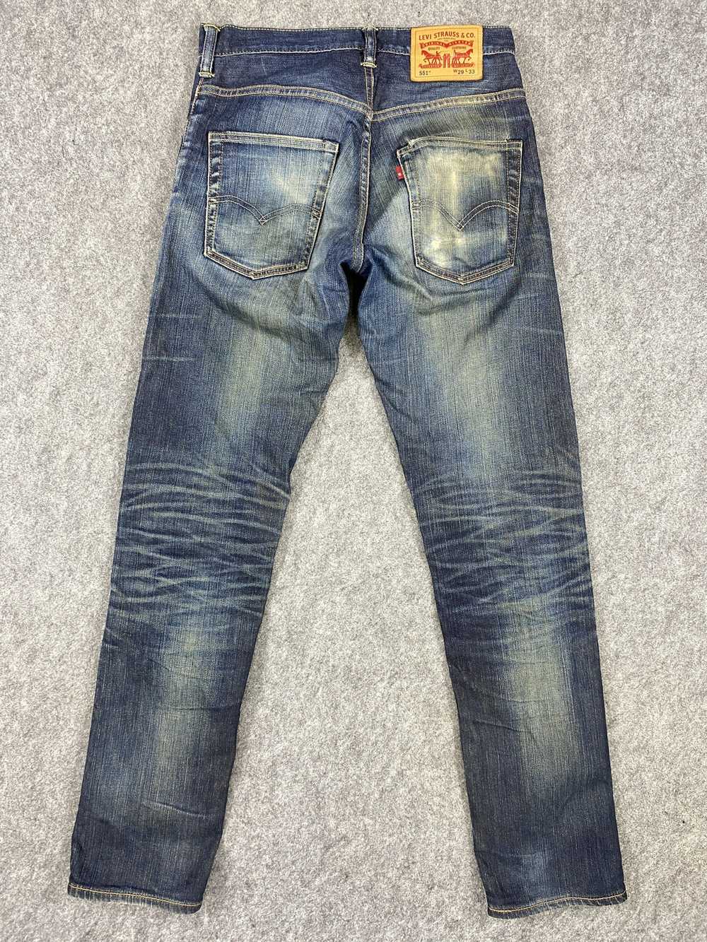 Levi's Dirty Used Blue Levi's 551 Jeans 29x32.5 D… - image 3