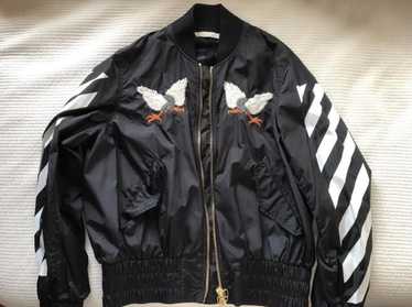 Off-White c/o Virgil Abloh Tiger Embroidered Bomber Jacket in Black for Men