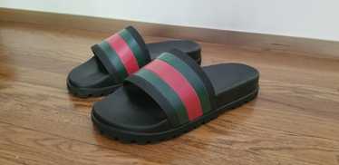 Black slides from GUCCI X NY YANKEES Leather ref.980097 - Joli Closet