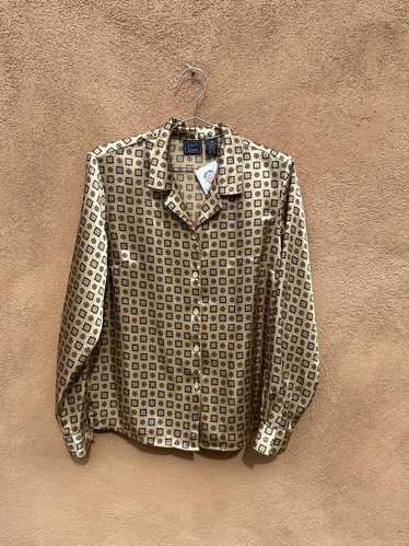 Gold and Brown Laura Scott Blouse - 14
