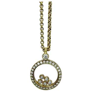 Chopard Happy Diamonds yellow gold necklace