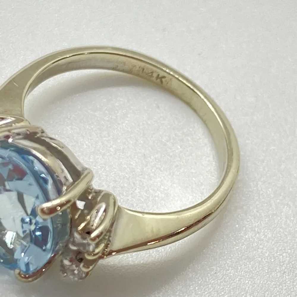 Aquamarine and Diamond Vintage Ring 2.57 Carat tw… - image 7