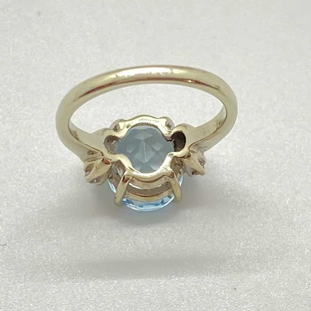 Aquamarine and Diamond Vintage Ring 2.57 Carat tw… - image 9