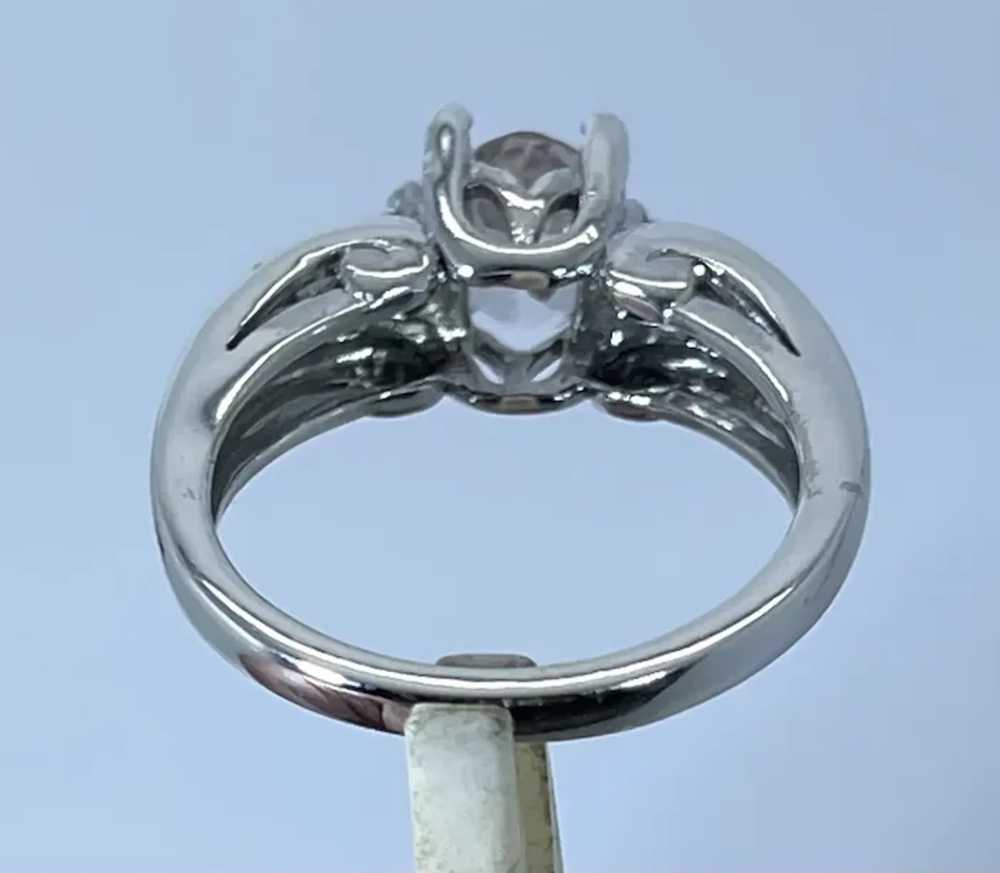 14k Morganite & Sapphire Ring, free resize. - image 2