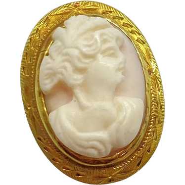 Victorian Revival Cameo Ring 10K Gold