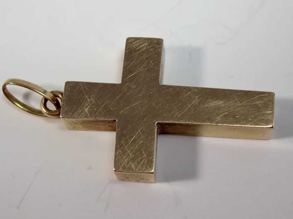 Antique Victorian  Cross 10K Gold - image 6