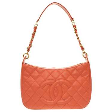 Chanel Peach Quilted Patent Leather Medium Classic Double Flap Bag Chanel