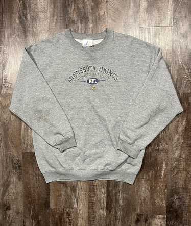 CustomCat Minnesota Vikings Vintage NFL Crewneck Sweatshirt/White / 5XL